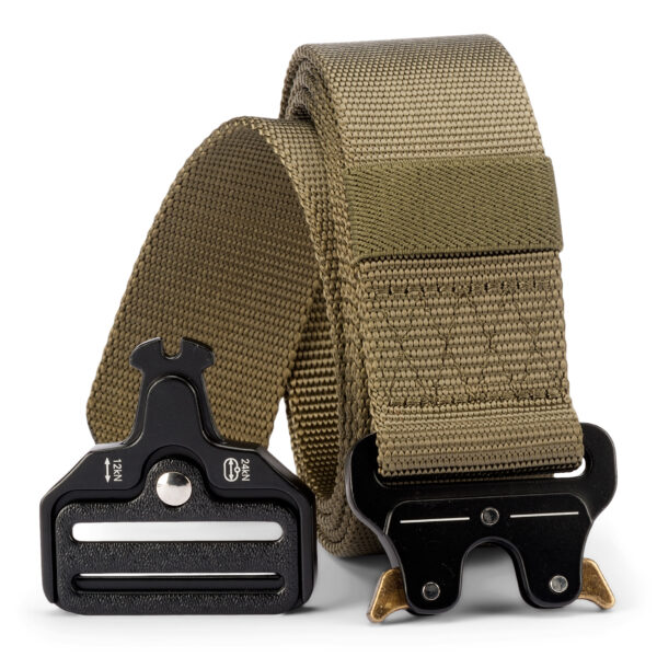 Tactical Waist Belt Heavy Duty Metal Buckle - Military Green - Image 2