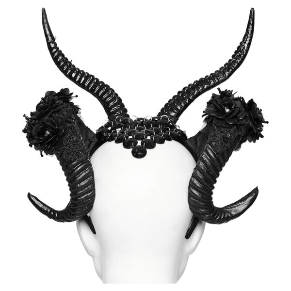 Goth Black Demon Horns - Image 4