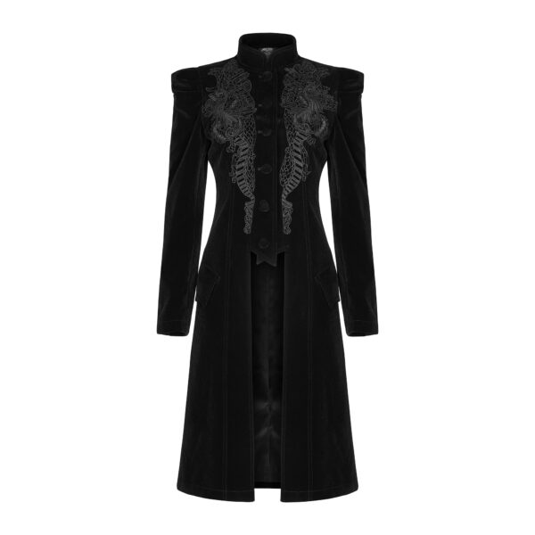 Velvet Mid Length Coat