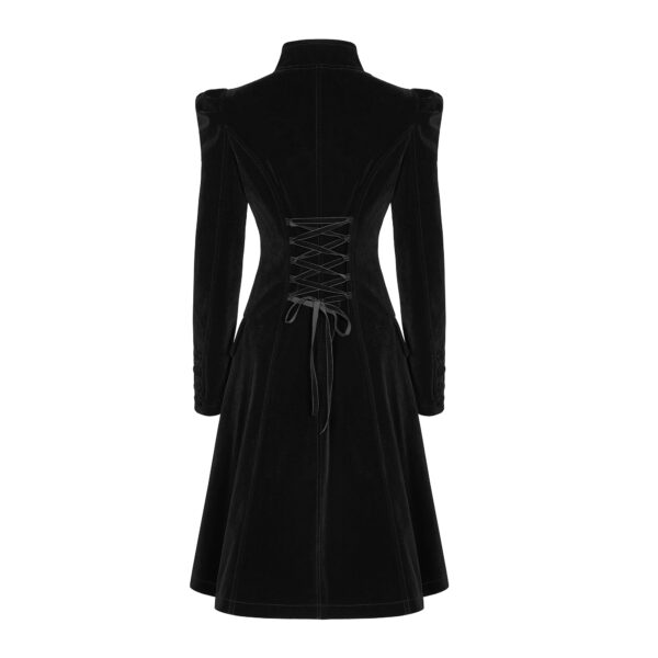 Velvet Mid Length Coat - Image 2