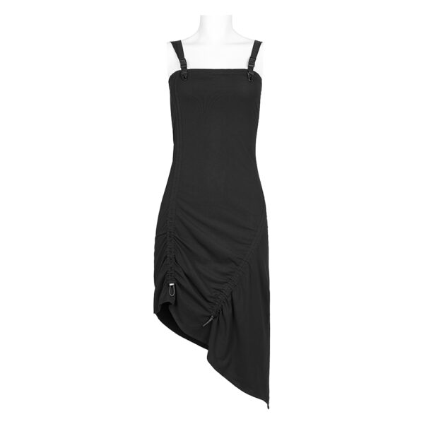 Drawstring Folds Slip Dress - M-L