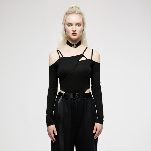 Asymmetric Long Sleeve Bodysuit