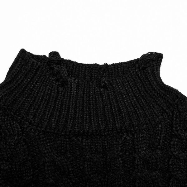 Loose Pullover Cropped Sweater XS-S - Image 6