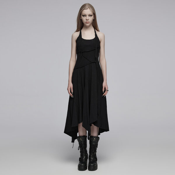 Asymmetric Slip Long Dress XS-S - Image 2