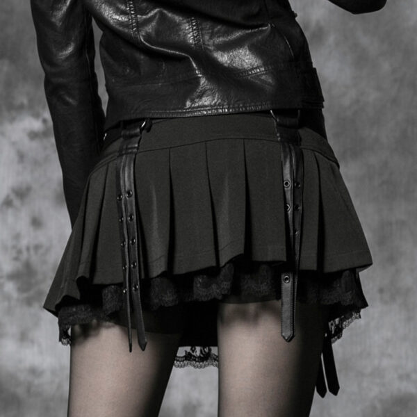 Goth Style Mini Skirt - Image 5