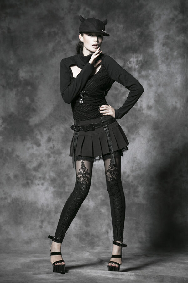 Goth Style Mini Skirt - Image 6