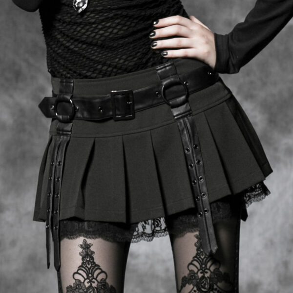 Goth Style Mini Skirt - Image 4