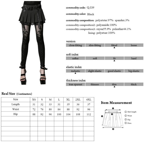 Goth Style Mini Skirt - Image 7