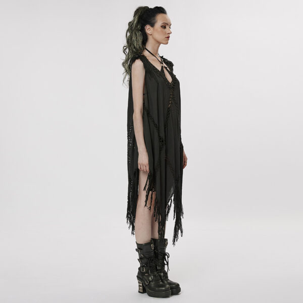 Woven Sleeveless Cover Up Dress - Image 4