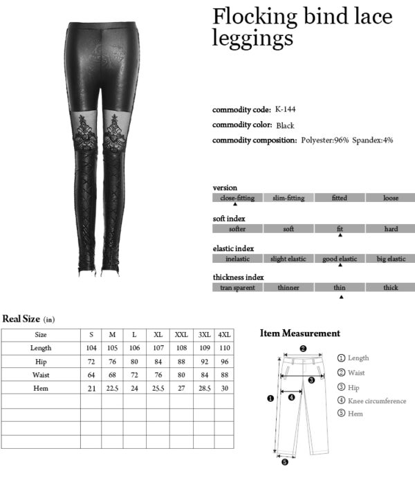 Gothic Lace Leggings - Image 10