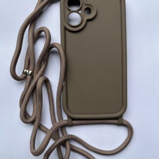 Crossbody Silicone Case Cover For iPhone 16